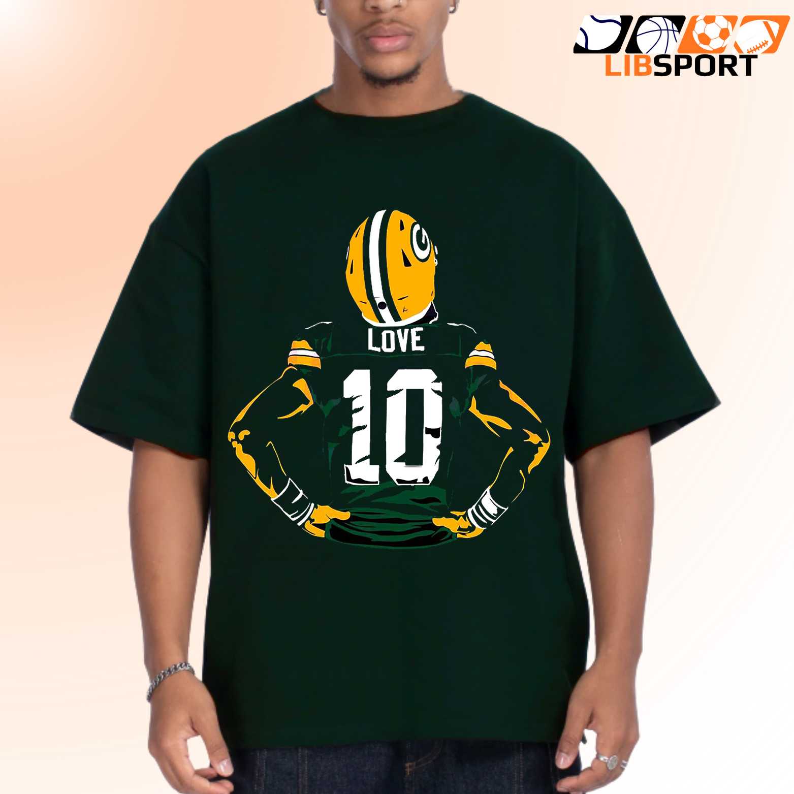 Jordan Love T-Shirt, Green Bay Packers Football Tee, Unisex Nfl Game Day Shirt